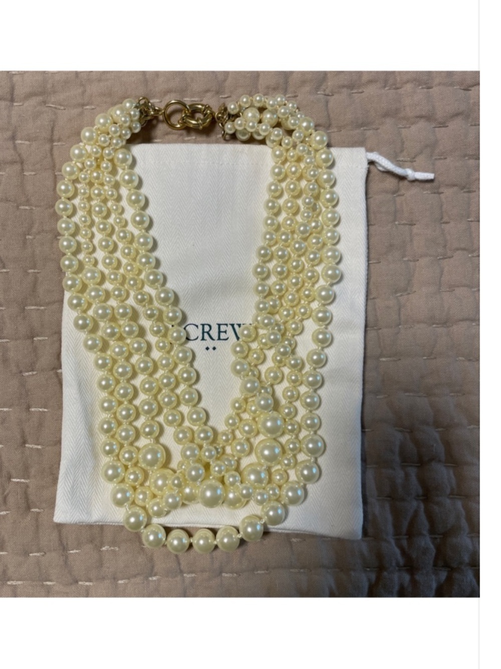 J. CREW • Elegant Cream Pearl Multi-Strand Necklace • A Closet MUST HAVE! - Picture 10 of 11